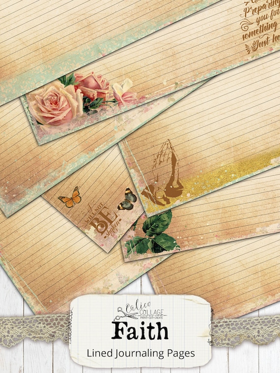 Paper, Party & Kids Prayer Journal Digital Paper Devotional Bullet