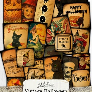 Printable Vintage Halloween Ephemera Pack Junk Journal - Etsy