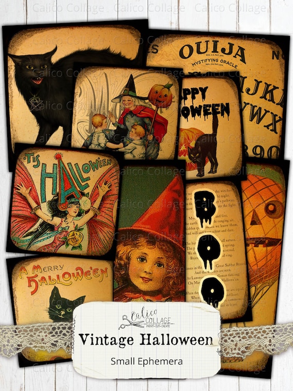 READ Vintage Halloween Ephemera for Junk Journals: Vintage