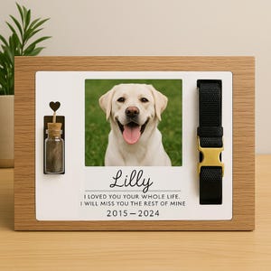 Custom Cat Urn Custom Memorial Cat Collar Holder Custom Wood Pet Urn Memorial Pet Collar Holder Personalized Pet Urn Cat Memorial Gifts