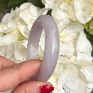 61 mm 天然翡翠バングルブレスレット PNJ 証明書 101564、No 016