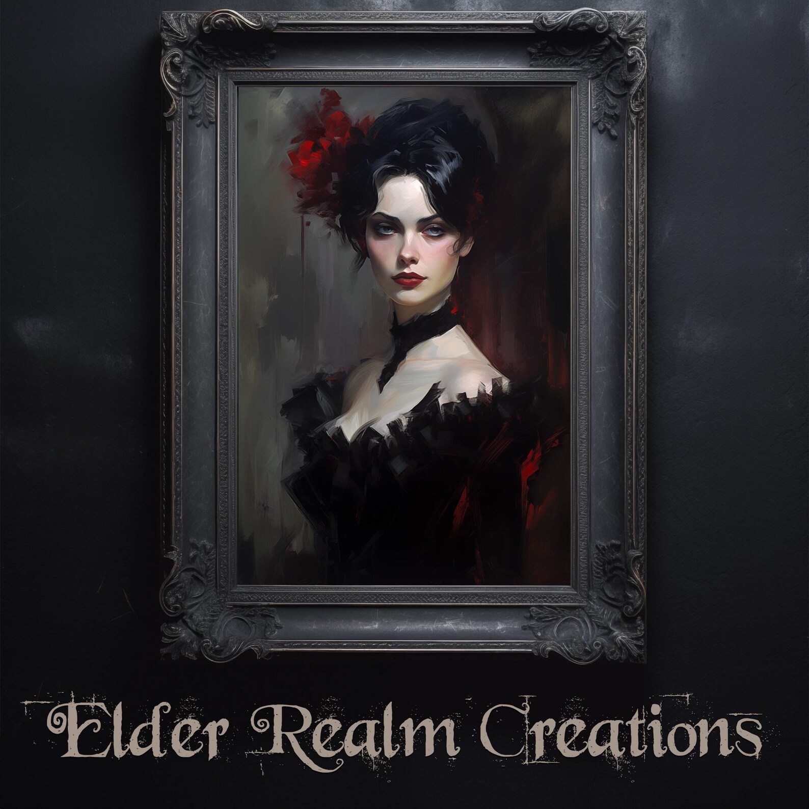 Contemptuous Stare # Digital Art for Download. Highborn Vampire Lady ...