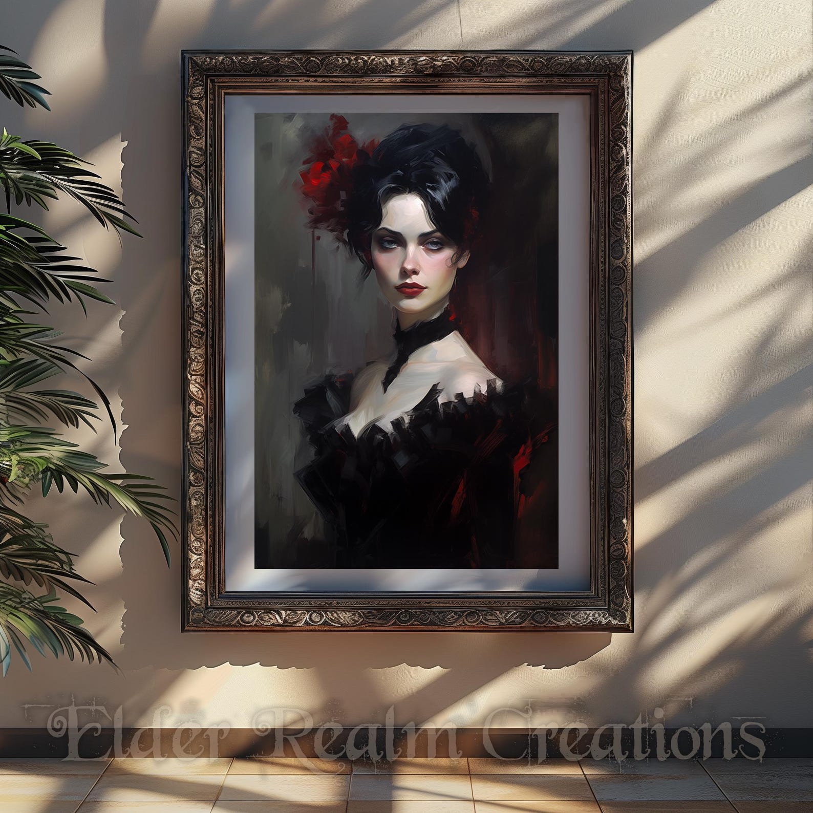 Contemptuous Stare # Digital Art for Download. Highborn Vampire Lady ...