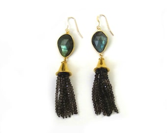 Moonscape Tassel Earrings