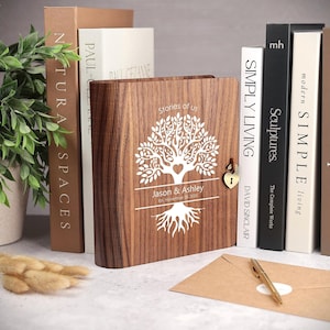 Personalized Wooden Memory Keepsake Chest for Couples - Perfect Anniversary or Wedding Gift