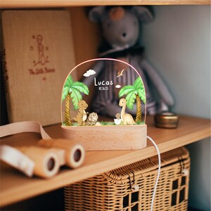 Custom Night Light for Baby Girl, Toddler Bedside Night Light, Custom Name Lamp, Floral Night Light for Nursery Decor, New Baby Gift Option 5