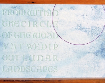 Woad Dyed Postcard