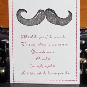 Moustache New Year's Card