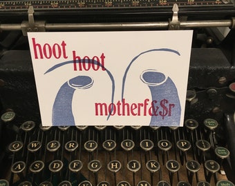 Hoot Hoot Postcard