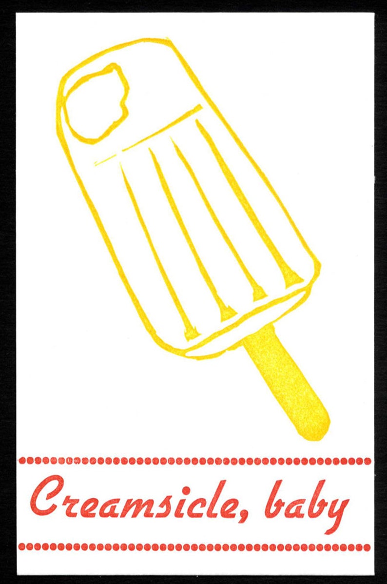 creamsicle baby postcard baby postcard