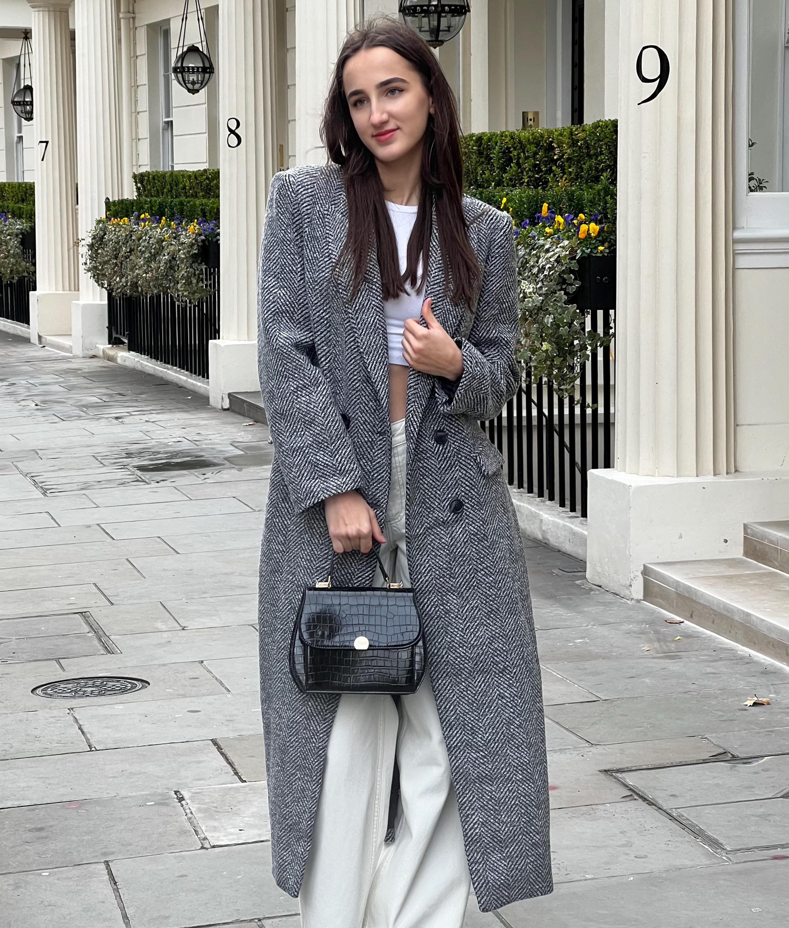 Herringbone Wool Womens Jacket - Etsy Canada