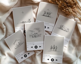 Ultimate Christmas Songs Playlist Cards | Festive Music Gift | Holiday Greeting Cards | Unique Xmas Party Favourites