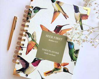 Bible Verse Daily Planner A5 Christian Planner and Bible Study Notebook Sermon Notes Journal Devotional Faith Planner