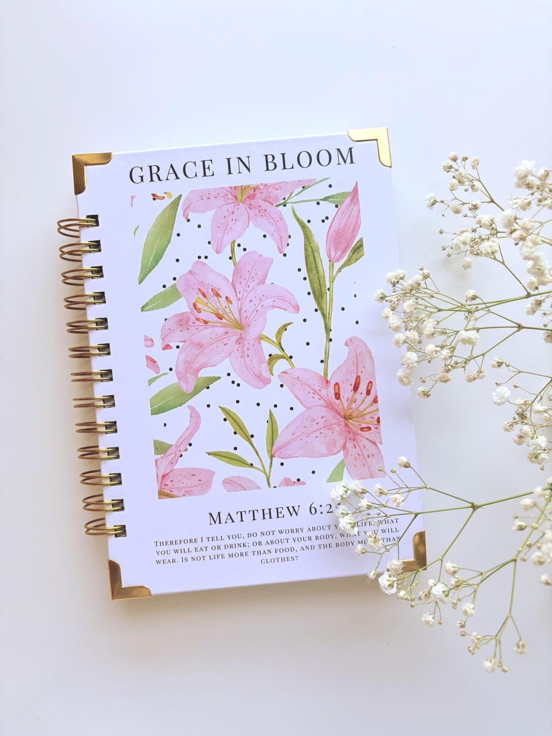 Daily Scripture Planner Bible Verse Daily Planner A5 Christian Planner and Bible Study Notebook ...