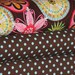 Carnival bloom chocolate dumb dot total of 1 yard