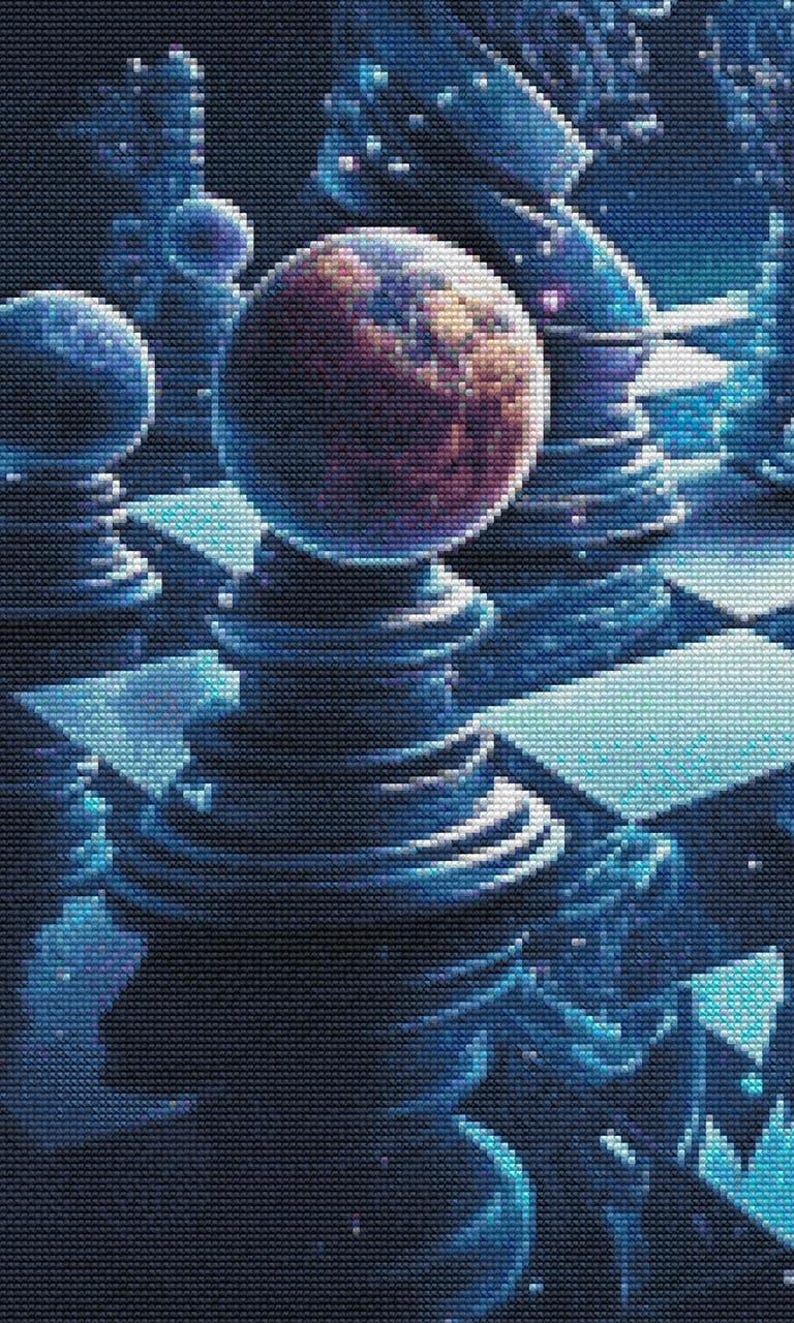 Cosmic Chess-2 (400x400 Stitches), DMC Cross Stitch Pattern, Pdf/xsd - Etsy