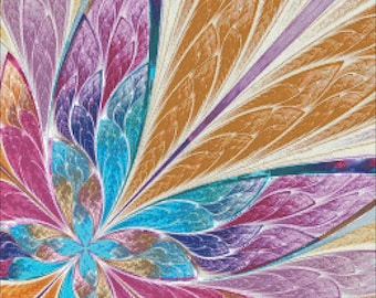Mandala de flores da primavera (260x260 pontos), padrão de ponto cruz DMC, pdf/xsd