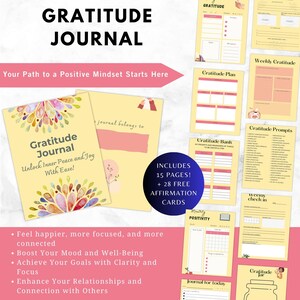 diario de gratitud imprimible - diario de gratitud - diario de gratitud digital - indicaciones para el diario de gratitud - plantilla para el diario de gratitud