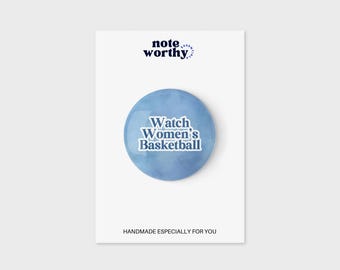 Women’s Basketball Pin to Support Women Sports for Basketball Fans Gift