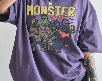 Monster Mash Halloween Shirt, Retro Halloween Tee, Graphic Tee, Vintage Inspired Halloween Graphic T-Shirt or Sweatshirt