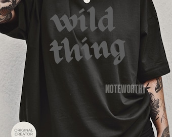 Wild Thing Graphic Tee: Retro Gothic Streetwear T-Shirt