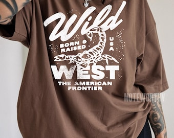 Wild West Scorpion Graphic T-Shirt: Edgy Western Tee