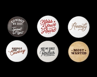 Cowboy Packung von Knöpfen, Western, Cowboy Buttons