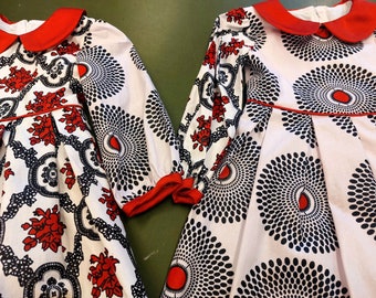 Girls' Cotton Christmas dress special occasion dress African print dress