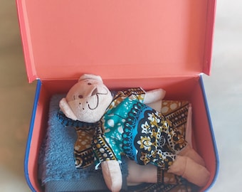 London Underground baby shower christening naming ceremony African medium inspired gift case