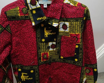 Boys toddlers baby special occasion birthday formal African Ankara shirt