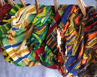 Étnico africano Ankara Kente cera estampado algodón pañal pañal cubierta bloomers pantalones