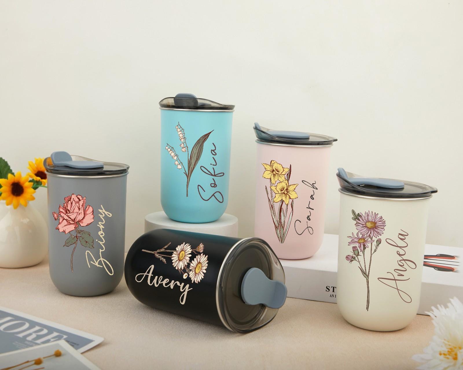 Personalised Travel Mug Photo AD-M1367 Customized Stainless