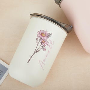 Personalisierter Becher mit Deckel, Brautjungfer Vorschlag, kundenspezifischer Weinbecher, Edelstahlwasserflasche, Brautparty-Versorgungsmaterial