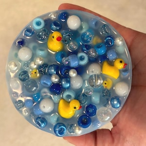 BATH DUCKY Silicone Picky Pad - Stress and Anxiety Relief - Fidget Pick Toy - Skin Picky, Dermatillomania, ADHD