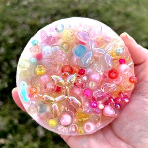 IRIDESCENT BALLOON DOGS Girly Mix Silicone Picking Pad - Stress and Anxiety Relief - Fidget Pick Toy - Skin Picking, Dermatillomania, Adhd