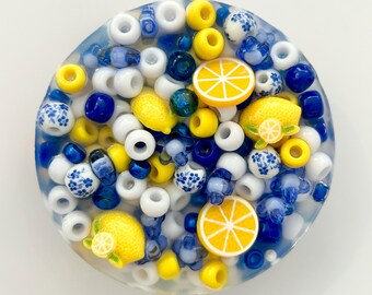 ITALIAN BLUE LEMONS Silicone Picky Pad: Fidget Toy for Stress & Anxiety Relief, Dermatillomania