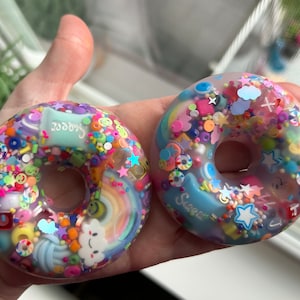 CANDY Donut Picky Pad (quantity 1) - Bead Silicone Picky Pad - Stress and Anxiety Relief - Fidget Pick Toy - Skin Picking, Dermatillomania