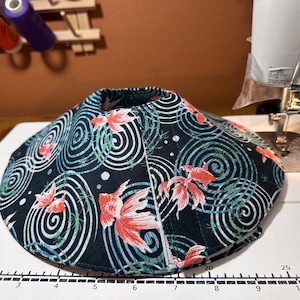 5 inch goldfish green cotton soft cat cone /  cat soft cone collar / cone of fashion