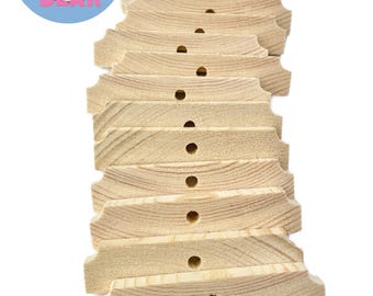 Thin Pine Slats with Holes DIY Bird Toy Parts