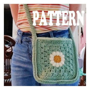 Daisy Square Bag Crochet Pattern