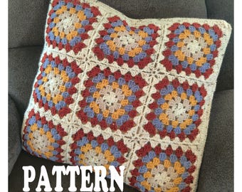Granny Square Pillow Cover Pattern