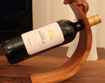 Balance Wine Holders - Suar Wood - Handmade - Ideal to hold bottles of great wine
