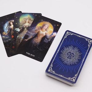 Tarot Cards with Guide Book - Goddess Arcana - Ideal for Intuitive Readings, Self-Reflection, and Spiritual Growth.