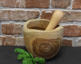 Pestle & Mortar - Ergo Teak - Ideal For Everyday Use - Perfect Home Gift