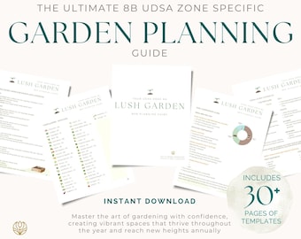 Zone 8B Garden Planner: Year-Round Planting Guide and Templates (PDF Download)