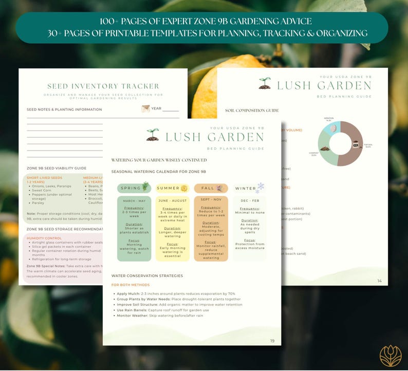 Zone 9b Planting Guide.pdf Zone 9B Garden Planner: Year-round Planting Guide and Templates (PDF ...
