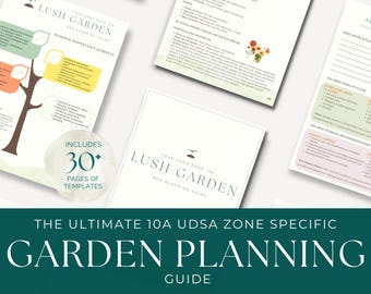 Zone 10A Garden Planner: Year-Round Planting Guide and Templates (PDF Download)