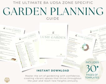 Zone 8A Garden Planner: Year-Round Planting Guide and Templates (PDF Download)