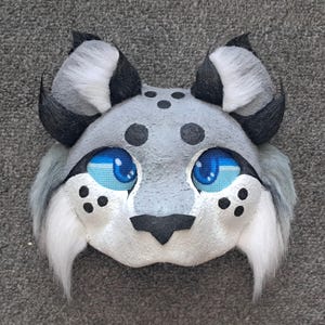 Snow Leopard Therian Mask