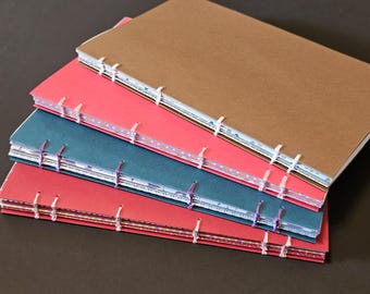 Handmade Coptic Stitch Soft-Cover Journal